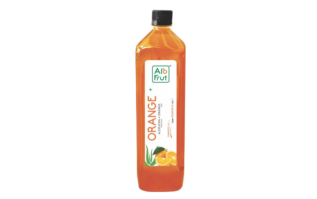 AloFrut Orange Aloevera + Orange Juice   Plastic Bottle  1 litre